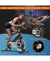 Gymax Stationary Exercise Bike Fitness Cycling Bike W/40 Lbs Flywheel Home Gym Cardio