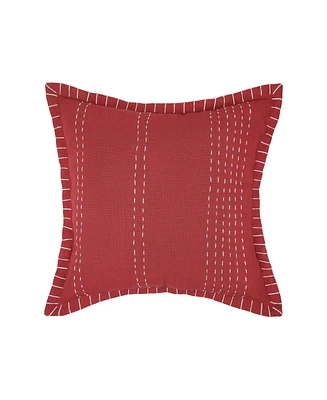 carol & frank 20" x 20" Peyton Garnet Woven Square Throw Pillow