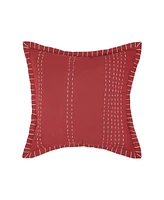 carol & frank 20" x 20" Peyton Garnet Woven Square Throw Pillow