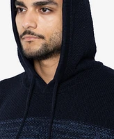 X-Ray Men's Color Blocked Hooded Sweater