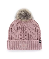 '47 Brand Women's Dusty Rose Dallas Cowboys Meeko Cuffed Knit Hat with Pom