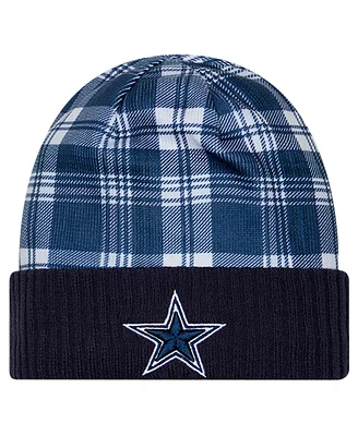 New Era Men's Navy Dallas Cowboys Sideline Statement Cuffed Knit Hat