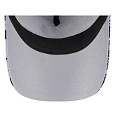 New Era Men's Black/Gray San Antonio Spurs Tip Off A-Frame Trucker 9FORTY Adjustable Hat