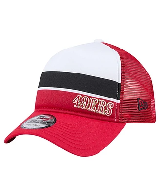 New Era Toddler Scarlet San Francisco 49ers Sport Night Color Block 9FORTY A-Frame Trucker Adjustable Hat