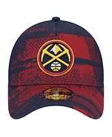 New Era Men's Navy/Red Denver Nuggets Tip Off A-Frame Trucker 9FORTY Adjustable Hat