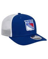 New Era Men's Blue New York Rangers Core Trucker 9SEVENTY Stretch-Snap Hat