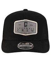 New Era Men's Black Columbus Crew Labeled 9SEVENTY Trucker Stretch-Snap Adjustable Hat