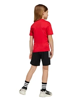 adidas Juniors Marvel Iron-Man Shorts and T-Shirt, 2-Piece Set