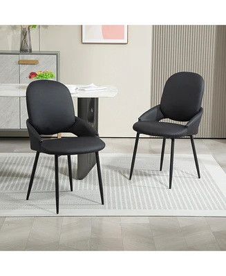 Dyhome Upholstered Dining Chairs, Set of 2