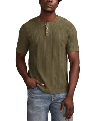 Lucky Brand Men's Textured Henley T-Shirt