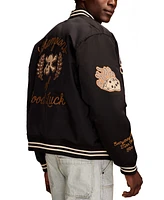 Lucky Brand Men's Embroidered Varsity Jacket