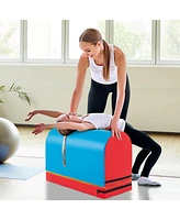 Mailbox Tumbling Mat Gymnastics Vaulting Box with Detachable Mat & Carrying Handle