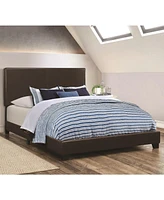 Slickblue Leather Upholstered Twin Platform Bed with Modern Design and Sturdy Support