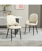 Dyhome Upholstered Dining Chairs, Set of 2