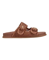 Marc Fisher Ltd Women's Valena Woven Double Strap Flat Sandals