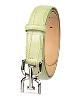 Sam Edelman Double-e Plaque High Shine Patent Leather Belt