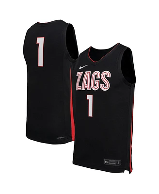 Nike Men's Black Gonzaga Bulldogs Replica Basketball Jersey