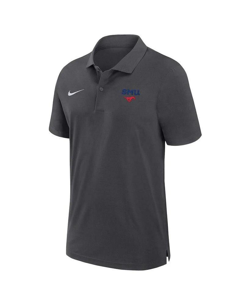 Nike Men's Anthracite Smu Mustangs 2024 Sideline Coaches Performance Polo