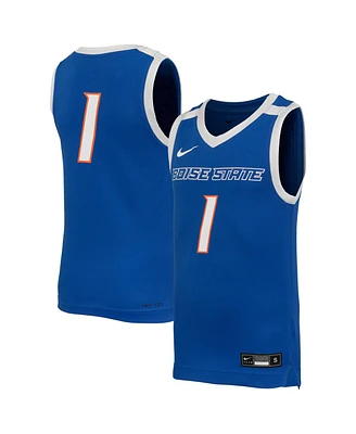 Nike Big Boys and Girls 1 Royal Boise State Broncos Replica Basketball Jersey