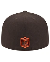 New Era Men's Brown Cleveland Browns Main 59FIFTY Fitted Hat