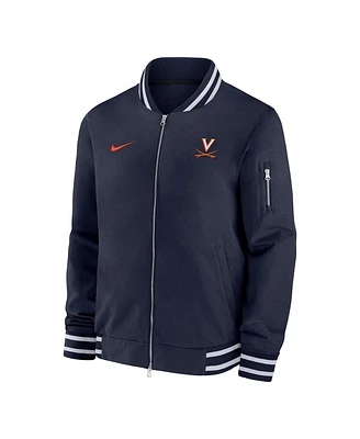 Nike Men's Navy Virginia Cavaliers Full-Zip Bomber Jacket