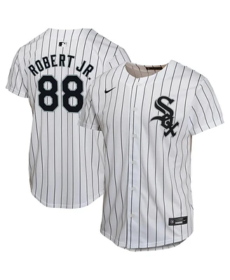 Nike Big Boys and Girls Luis Robert Jr. White Chicago Sox Home Player Game Jersey