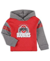 Outerstuff Girls Toddler Ohio State Buckeyes Clubhouse Pullover Hoodie and Legging Set