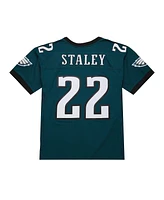 Mitchell & Ness Men's Duce Staley Midnight Green Philadelphia Eagles 2002 Legacy Replica Jersey