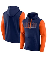 Fanatics Men's Navy/Orange Denver Broncos Big Tall Outline Pullover Hoodie