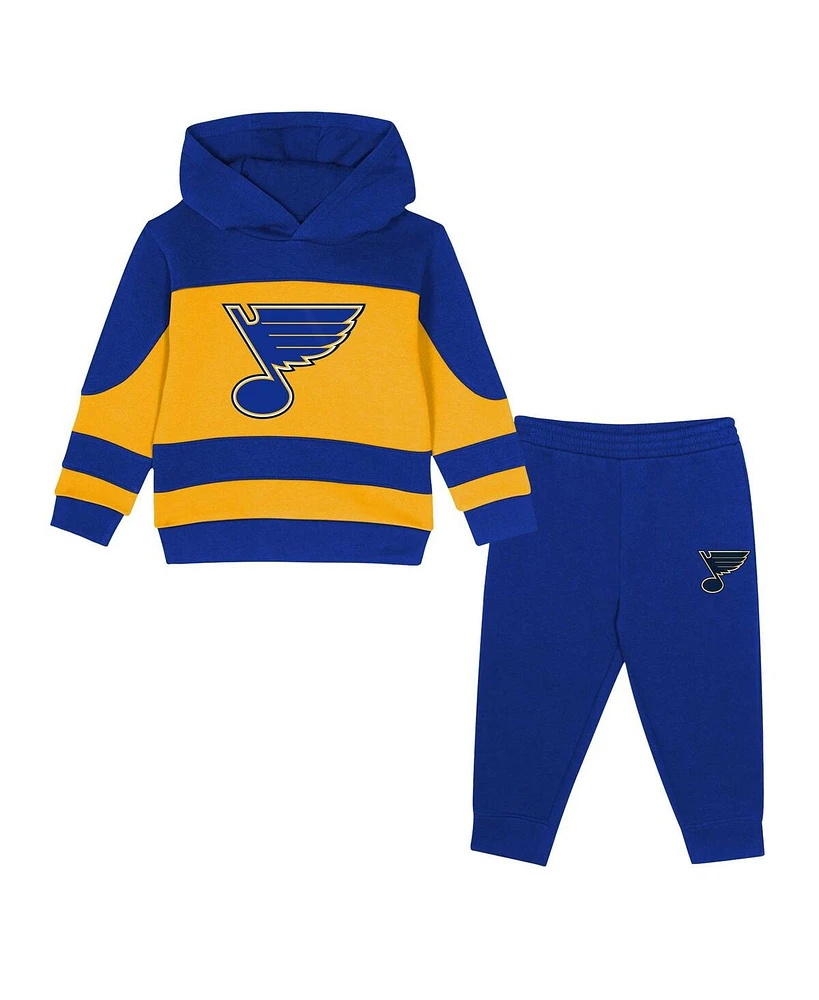 Outerstuff Toddler Blue/Gold St. Louis Blues Puck Hero Fleece Hoodie and Sweatpants Set