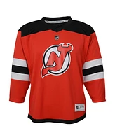 Outerstuff Baby Boys and Girls Jack Hughes Red New Jersey Devils Home Replica Player Jersey