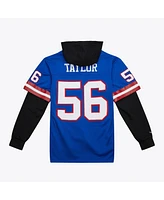 Mitchell & Ness Men's Lawrence Taylor Royal New York Giants Player Name Number Hoodie Legacy Jersey