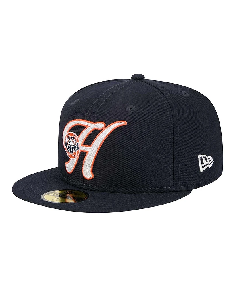 New Era Men's Navy Houston Astros Duo Logo 2.0 59FIFTY Fitted Hat