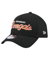 New Era Men's Black Cincinnati Bengals Smith 9FORTY Adjustable hat