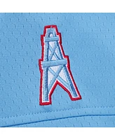 Mitchell & Ness Men's Warren Moon Light Blue Houston Oilers Player Name Number Hoodie Legacy Jersey