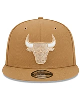 New Era Men's Tan Chicago Bulls 2024/25 City Edition Alternate 9FIFTY Snapback Hat