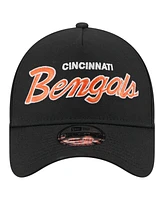 New Era Men's Black Cincinnati Bengals Smith 9FORTY Adjustable hat