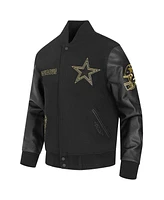 Pro Standard Men's Black Dallas Cowboys Full-Zip Varsity Jacket