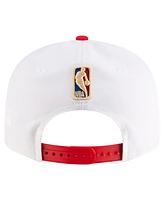 New Era Men's White/red Golden State Warriors Classic Edition Jersey Hook 9fifty Snapback Hat