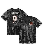 Outerstuff Women's Joe Burrow Black Cincinnati Bengals Player Name Number V-Neck Fashion Jersey