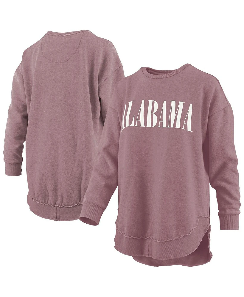 Pressbox Women's Pink Alabama Crimson Tide Poncho Fleece Pullover Sweatshirt