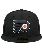 New Era Men's Black Philadelphia Flyers Core 59FIFTY Fitted Hat