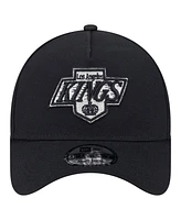 New Era Men's Black Los Angeles Kings Core A-Frame 9FORTY Adjustable Hat