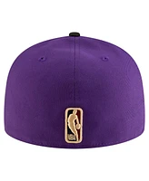 New Era Men's Purple, Black Sacramento Kings 2024/25 Classic Edition Jersey Hook 59FIFTYFitted Hat