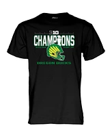 Blue 84 Men's Black Oregon Ducks 2024 Big Ten Football Conference Champions Locker Room T-Shirt