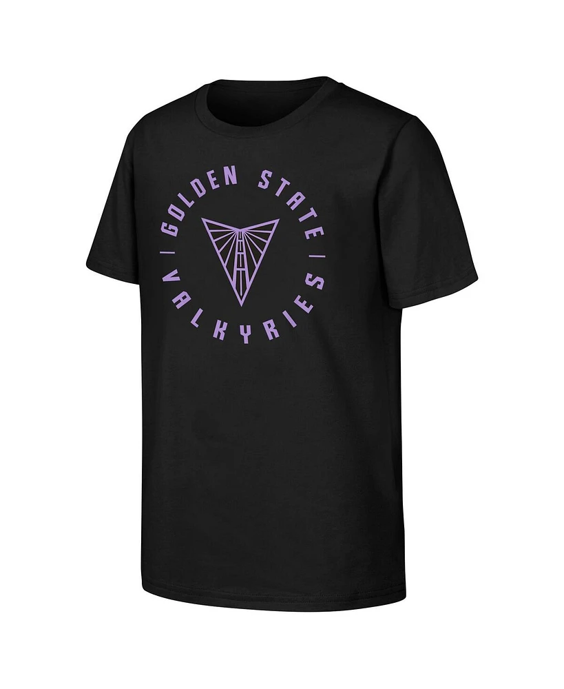 Outerstuff Big Boys and Girls Black Golden State Valkyries Circle T-Shirt