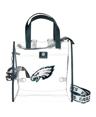 Loungefly Philadelphia Eagles Clear Convertible Backpack Tote Bag