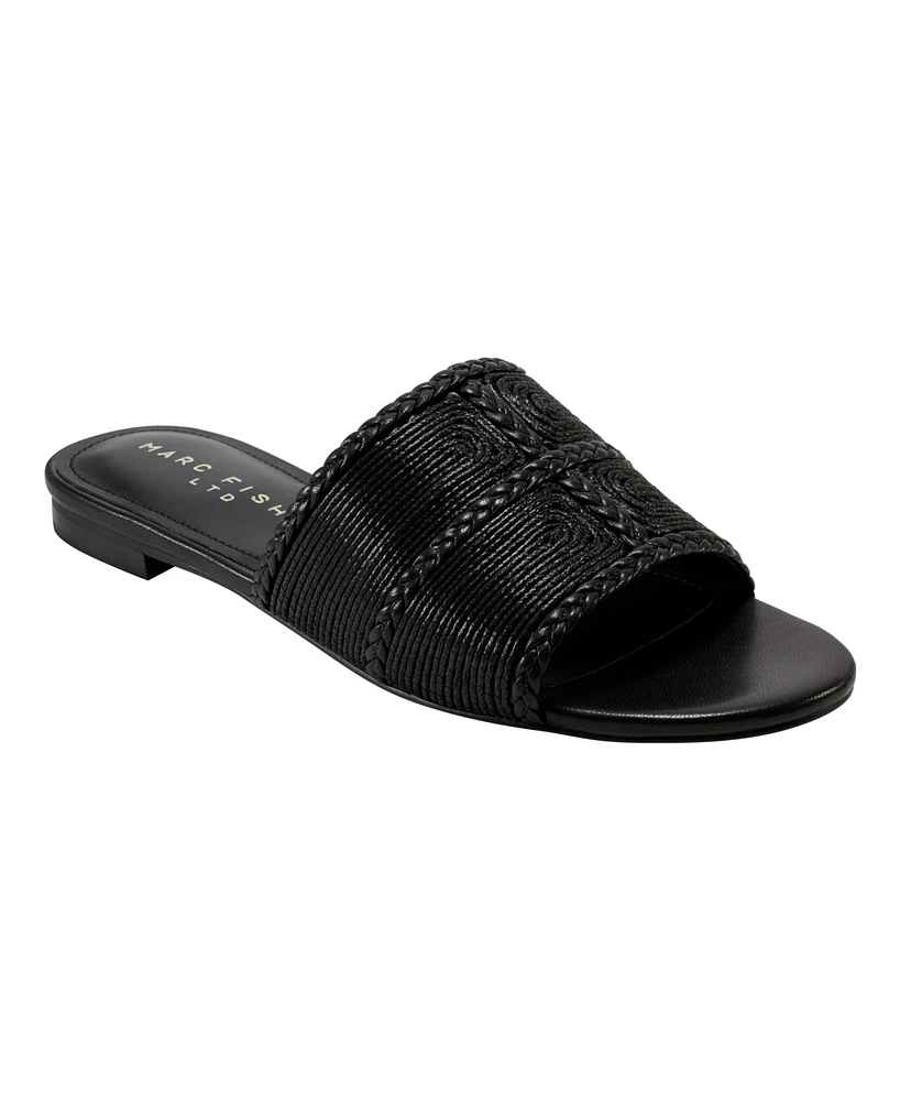 Marc Fisher Ltd Women's Zuri Slip-On Flat Sandals