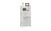 Slickblue 5-Layer Multifunctional Storage Cabinet with Cabinet Doors for Organized and Versatile Storage Solutions