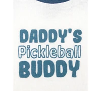 Baby Essentials Boys 3-Pc. Dad's Pickleball Buddy Bodysuit, Shorts, & Hat Set